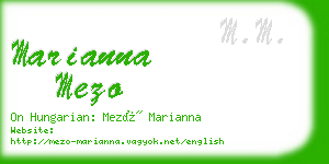 marianna mezo business card